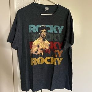 Rocky Gray t shirt size Large